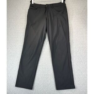 Lululemon ABC performance 5 Pocket golf Dress Pants Mens 30X29 Black Slim Fit